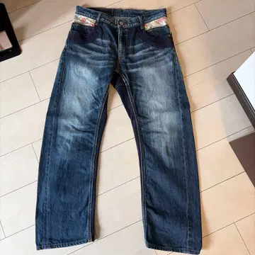 ORIENTAL PANTS 다크 블루 데님 팬츠