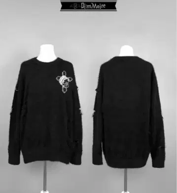 DimMoire SKULL 와펜 니트 Black