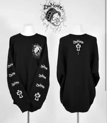 DimMoire Skull 로고 트레이닝복 블랙