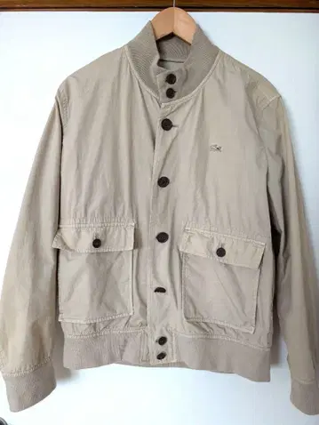 레어 화이트 악어 LACOSTE 블루종 사이즈 5