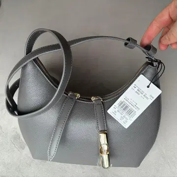 FURLA 그레이 가죽 숄더백