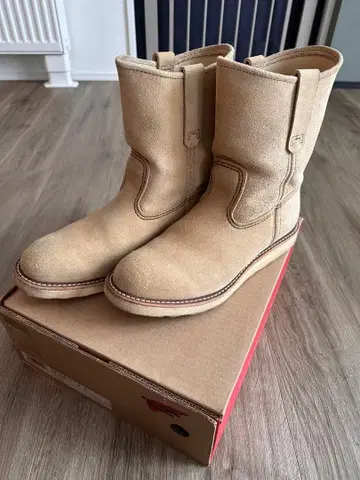 RED WING 레드윙 페코스 부츠 스웨이드 베이지