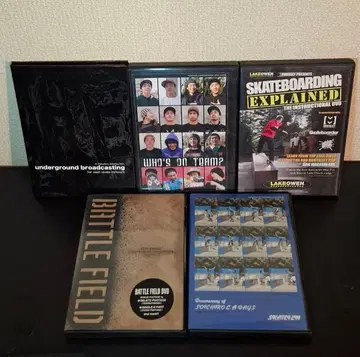 [컨디션 최상] 스케이트보드 DVD 일본 국내 해외 5장 + 1장 세트