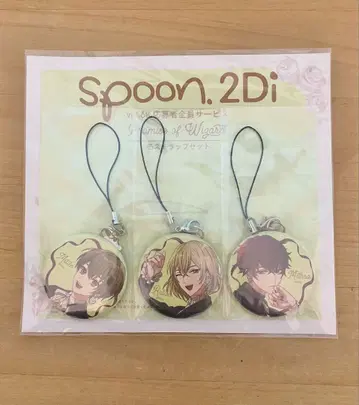 마호야쿠 Spoon. 2Di 캐릭터 캔뱃지 3개 세트