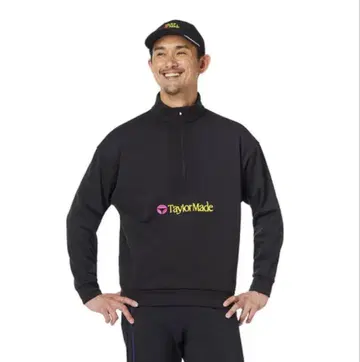 테일러메이드 하프 지퍼 블랙