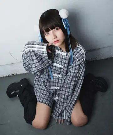 whinny 팬더치 셔츠 블랙