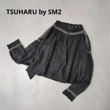 TSUHARU by SM2 하오리 자수 블라우스 린넨 사만사 모스모스