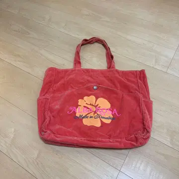 ALBA ROSA 코듀로이 토트백 빨간색 핑크색. 최종 가격 인하