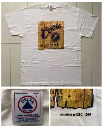 dead stock 데드스탁 coors beer 티셔츠 XL 화이트
