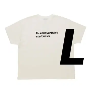 새상품 스벅 thisisneverthat 콜라보 T셔츠 화이트 L