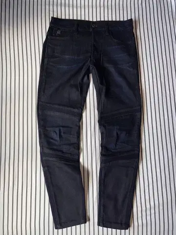 G-STAR RAW MOTAC 3DSLIM 데님 바이커 팬츠 블랙