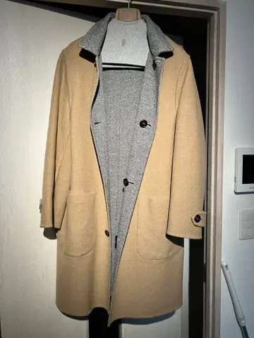 BRUNELLO CUCINELLI 베이지 체스터 코트 루단고토