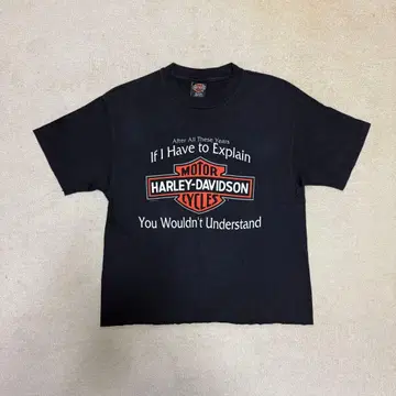 Harley Davidson 90s USA 빈티지 티 L