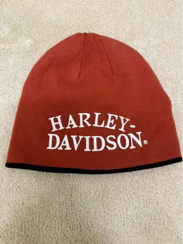 HARLEY-DAVIDSON 오렌지 니트 모자