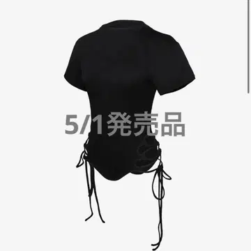theredthread 밑단 트임 레이스업 탑