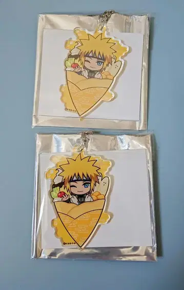 NARUTO 나미카제 미나토 아크릴 키링 2개