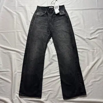 auralee fade Black flare denim pants