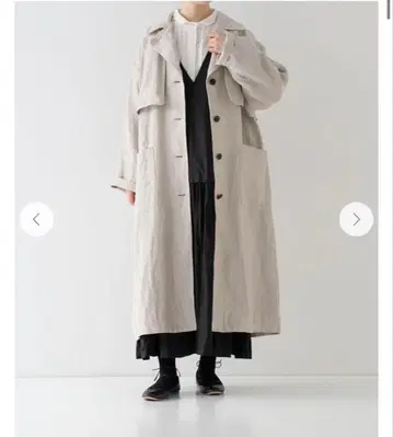 nest Robe 네스트 로브 린넨 헤링본 트렌치코트