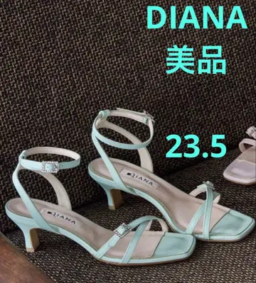 DIANA 23.5cm 민트 그린 스트랩 샌들 뮬