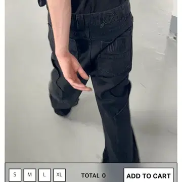 MPa CALF POCKET PANTS (BLACK) 플라스틱프로덕트 | 데님/청바지