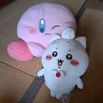 [인형뽑기 경품] 봉제 인형 BIG 별의 커비 치이카와 (먼작귀) 2점