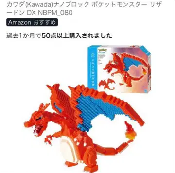 [ 새상품, 미개봉 ] nanoblock 포켓몬 리자몽 DX
