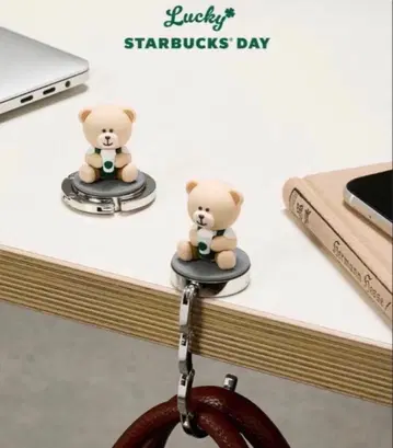 한국 스벅 Starbucks 베어리스타 가방 후크 키링 1개