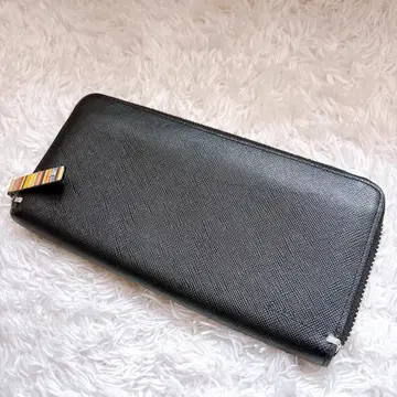 [ Paul Smith / 폴 스미스 ] 라운드 지퍼 장지갑 블랙
