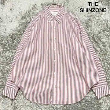 THE SHINZONE 스트라이프 코튼 롱 슬리브 셔츠 프리