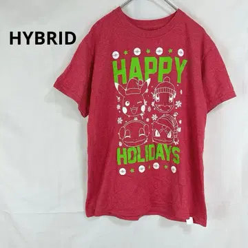 포켓몬 HYBRID 티셔츠 [ M ] 캐주얼 크리스마스 피카츄 공식