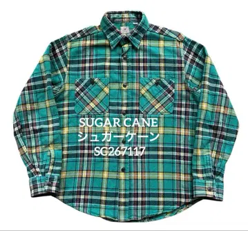 SUGAR CANE (슈가케인) 플란넬 셔츠 체크 셔츠 SC267117