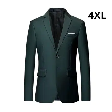 [FOMANSH] 남성용 정장 자켓 4XL 빅 사이즈 그린