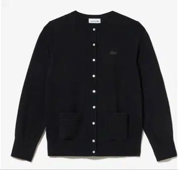 LACOSTE 여성용 가디건 니트 네이비 L