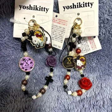 yoshikitty 요시키티 헬로키티 참 스트랩 2개 세트