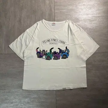 [90's] 아트 티셔츠 크레이지 셔츠 빈티지 짧은 기장 프린트 티