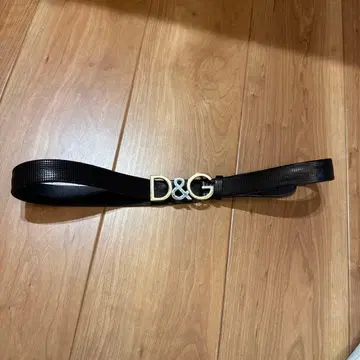 D&G 블랙 벨트 합성 피혁