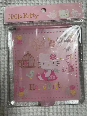 헬로키티 컴팩트 거울 레트로