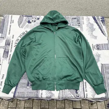 70s~80s jcpenny 풀 집업 후드티 안감 기모 XL