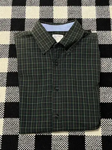 J.CREW 체크 셔츠 버튼 다운 그린 구제 의류 아메카지 봄옷