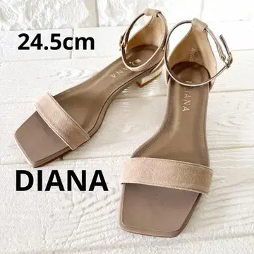 다이애나 스웨이드 샌들 24.5cm 베이지