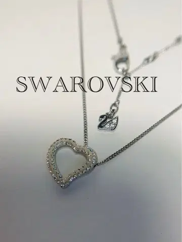 스와로브스키 SWAROVSKI 목걸이 하트 실버