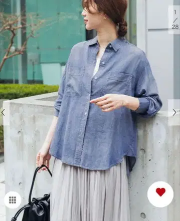 택 포함 새상품 시어 데님 셔츠 어반 리서치 도어스