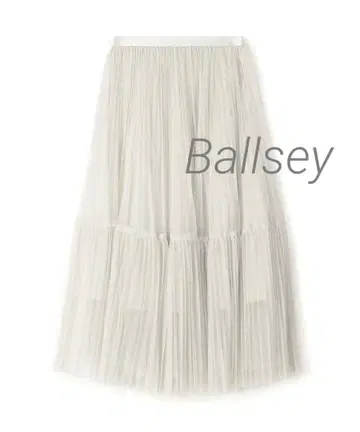 [새상품] ballsey 라메 튤 티어드 플리츠 스커트