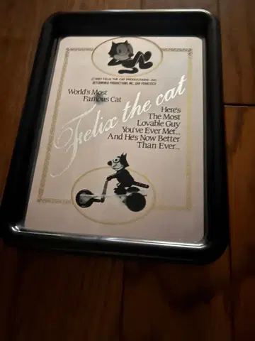 레어 FELIX THE CAT 1987 스탠드 거울 당시 물건 레트로