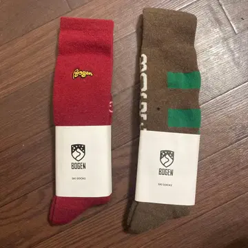 BODEN 스키 삭스 25-27cm 레드 브라운