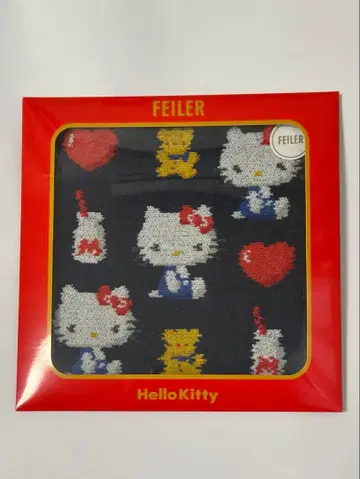 FEILER Hello Kitty 레트로 하트 손수건