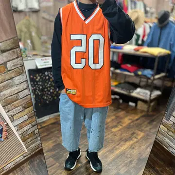FUBU 스트릿 오버 사이즈 오렌지 농구 05 XL