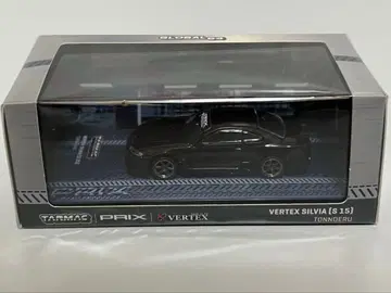 Tarmac Vertex S15 Silvia Black 1/64