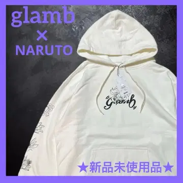 미사용 새상품 glamb 나루토 콜라보 비쥬 후디 후드티 XL