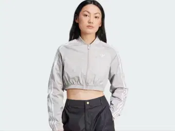 adidas 팀 가이스트 크롭 기장 트랙 탑